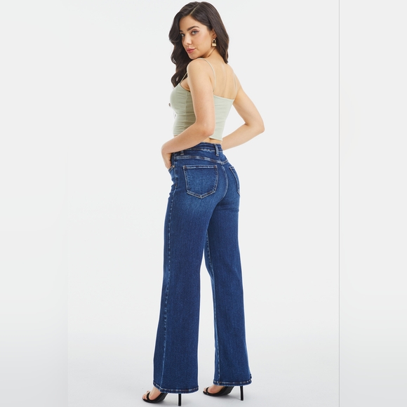 BAYEAS Full Size High Waist Cat's Whisker Wide Leg Jeans - Picture 6 of 15